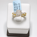 10K Yellow Gold 0.25Ct Diamond Bridal 2pc Set