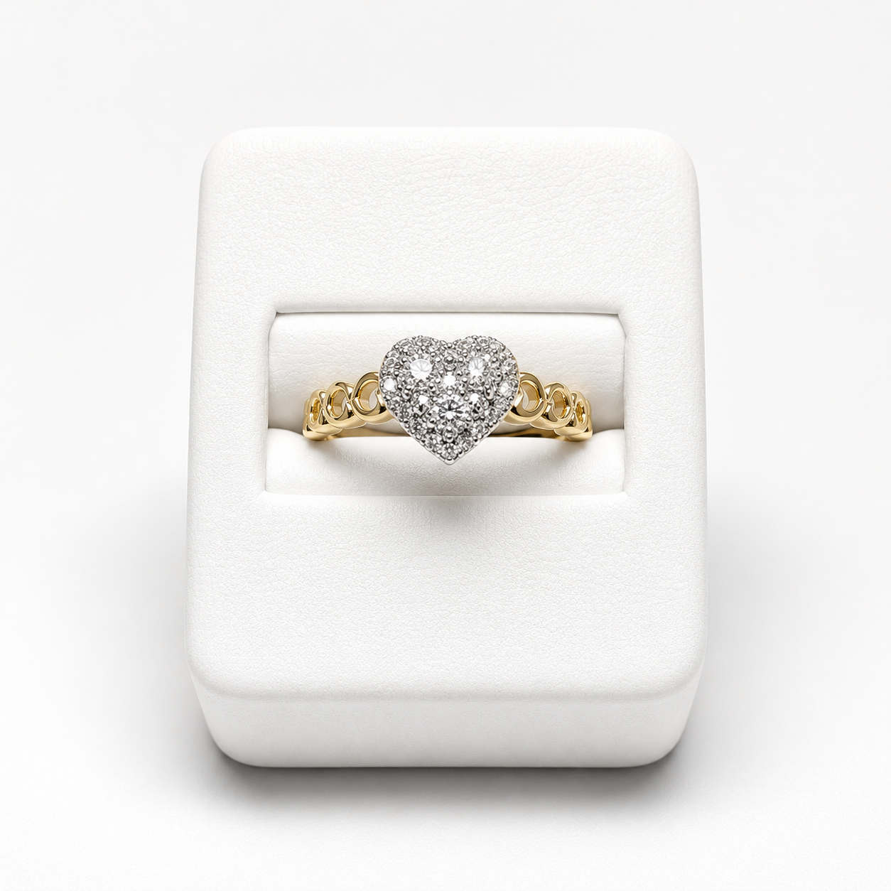 14K YG 0.12Ct Diamond Ring