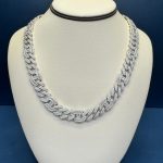 925 Moissanite Chain 21.50Ct VVS D Color