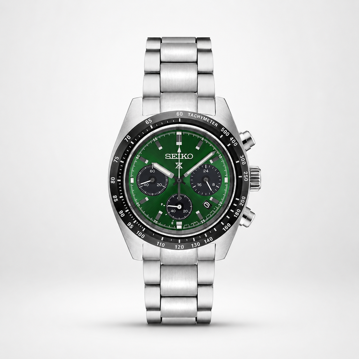 Prospex Speedtimer SS Solar Chronograph Green Dia