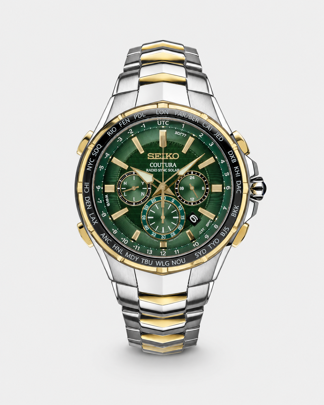 SEIKO Coutura Radio Sync Solar Chronograph