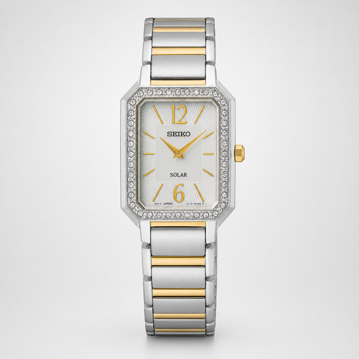 Seiko Crystals SS TT Solar Mother of Pearl Dial