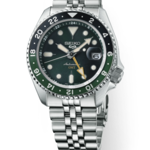 Seiko 5 Sports SS Automatic GMT Green Dial