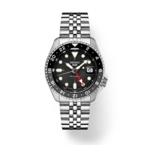 Seiko 5 Sports SS Automatic GMT Black Dial