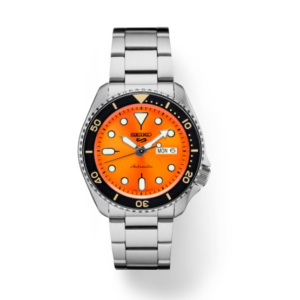 Seiko 5 Sports SS Automatic GMT Orange Dial