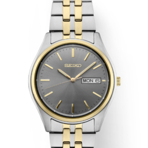 SEIKO ESSENTIAL QUARTZ BLACK DIAL