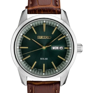 Seiko Essentials SS Solar Green Dial