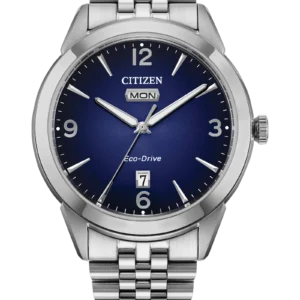 CITIZEN MEN ECO WR100 SS BRAC BLUE