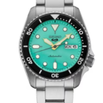 Seiko  Stainless Steel 38 mm Mint Dial Day Date Automatic Mens