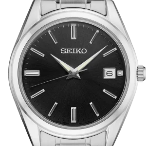 Essentials SS Quartz Black Dia SUR311