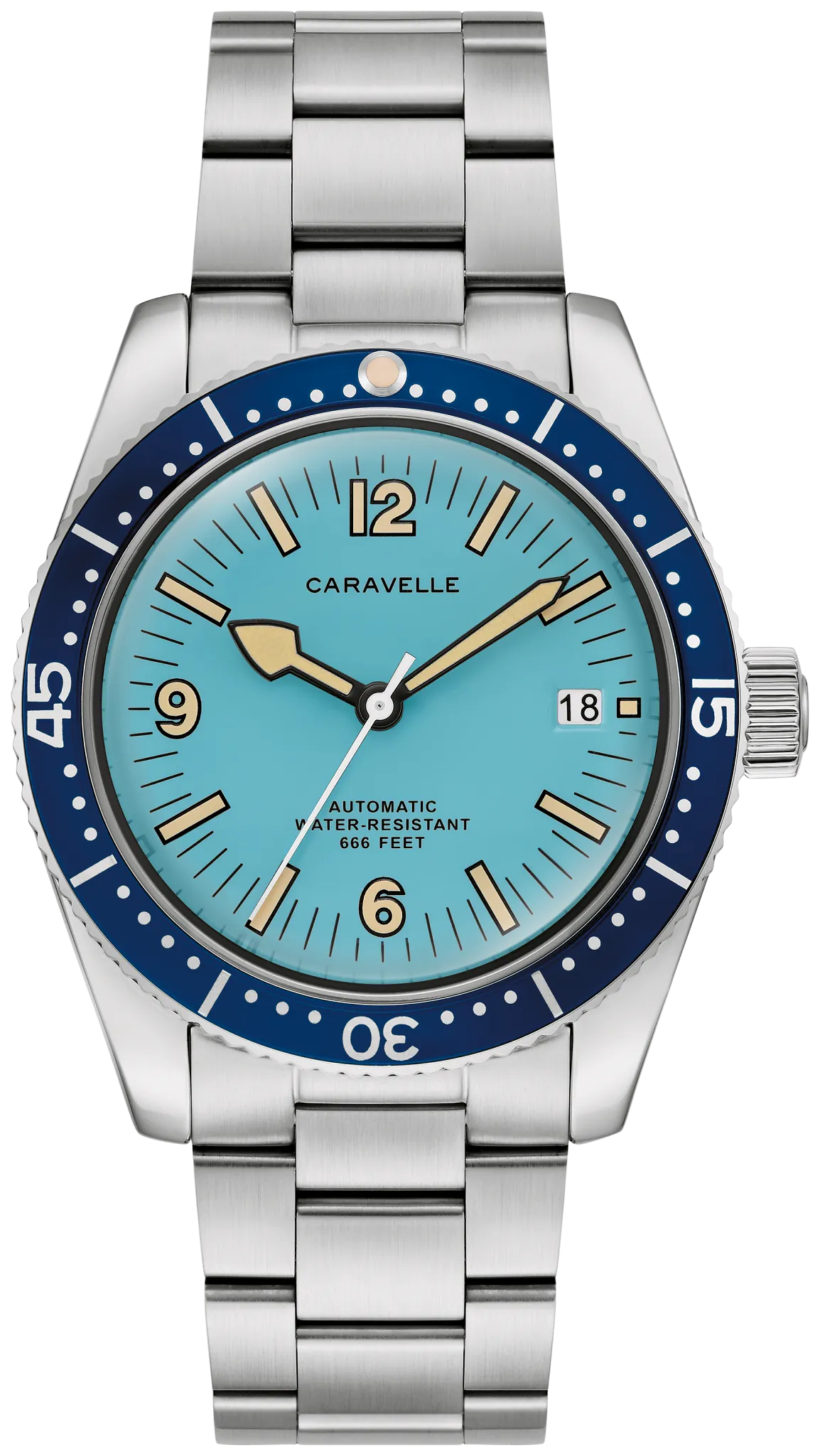 Caravelle Sea Hunter Light Blue Dial Automatic Caravelle Sea Hunter Light Blue Dial Automatic 43B178