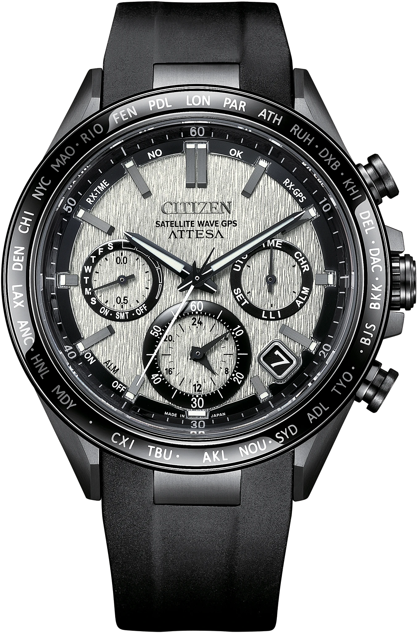 Citizen ATTESA Gray Dial Polyurethane Strap Citizen ATTESA Gray Dial Polyurethane Strap CC4055-14H