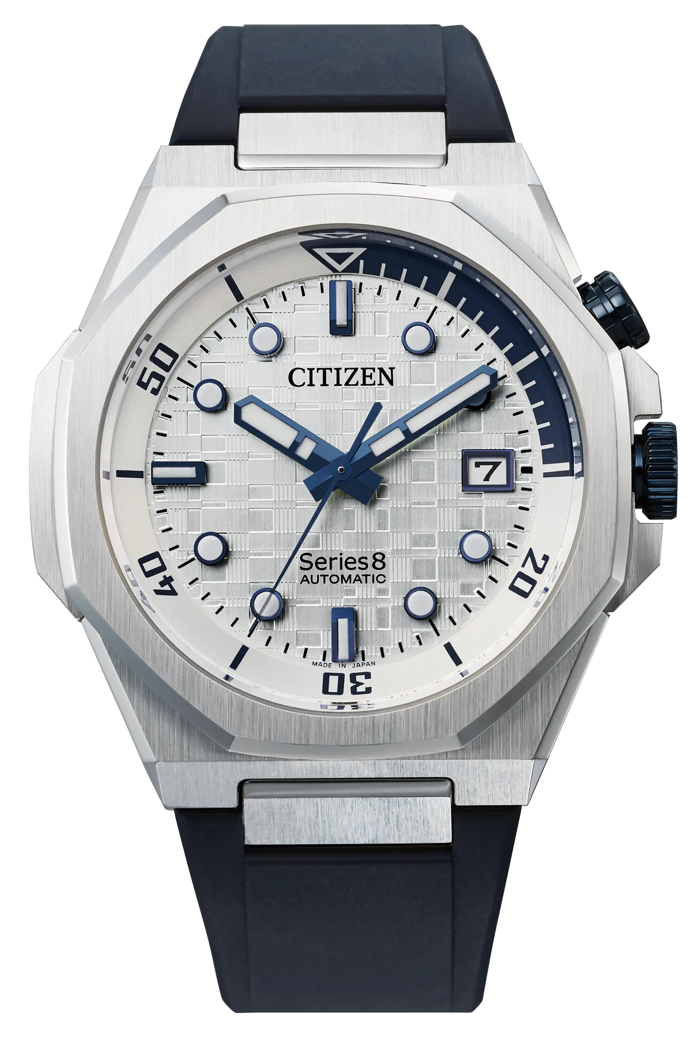 Citizen Series8 890 White Dial Polyurethane Strap Citizen Series8 890 White Dial Polyurethane Strap NB6060-07A