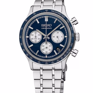 Essentials SS Quartz Chronograph Blue Dia SSB477