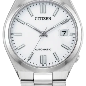 MEN AUTO WR50 SS BRAC WHITE