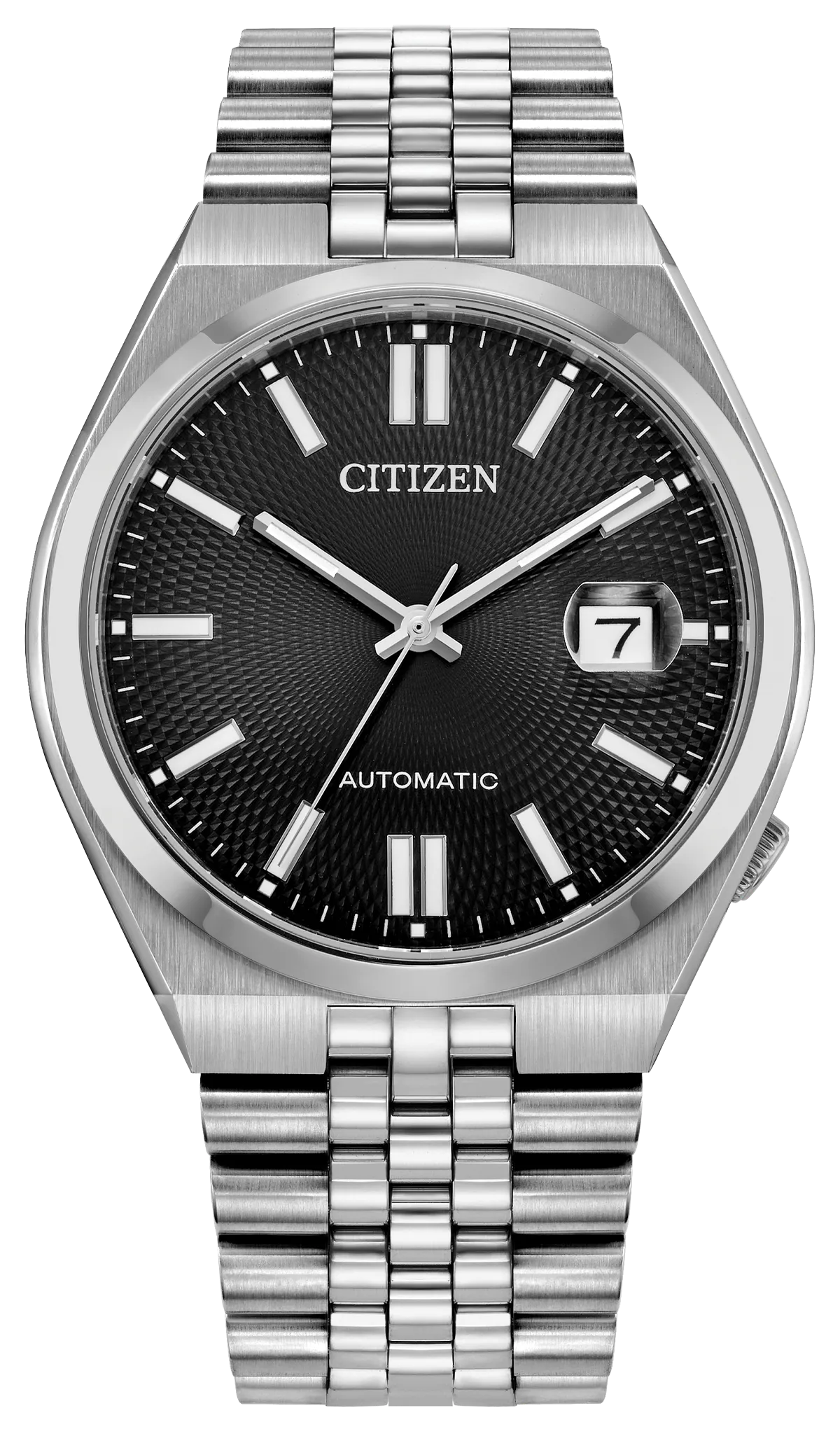 TSUYOSA 60 MEN AUTO WR50 SS BRAC BLCK NK0020-55E