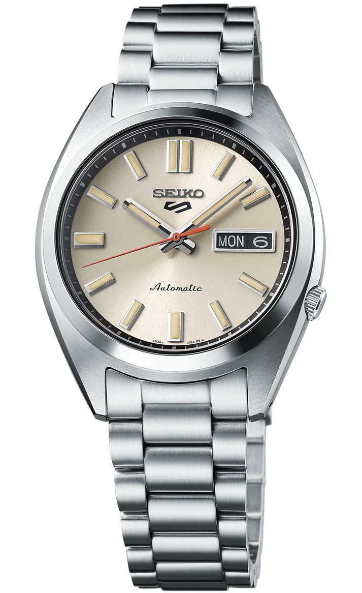 Seiko 5 Sports MidSize SS Automatic Ivory Dial SRPK91