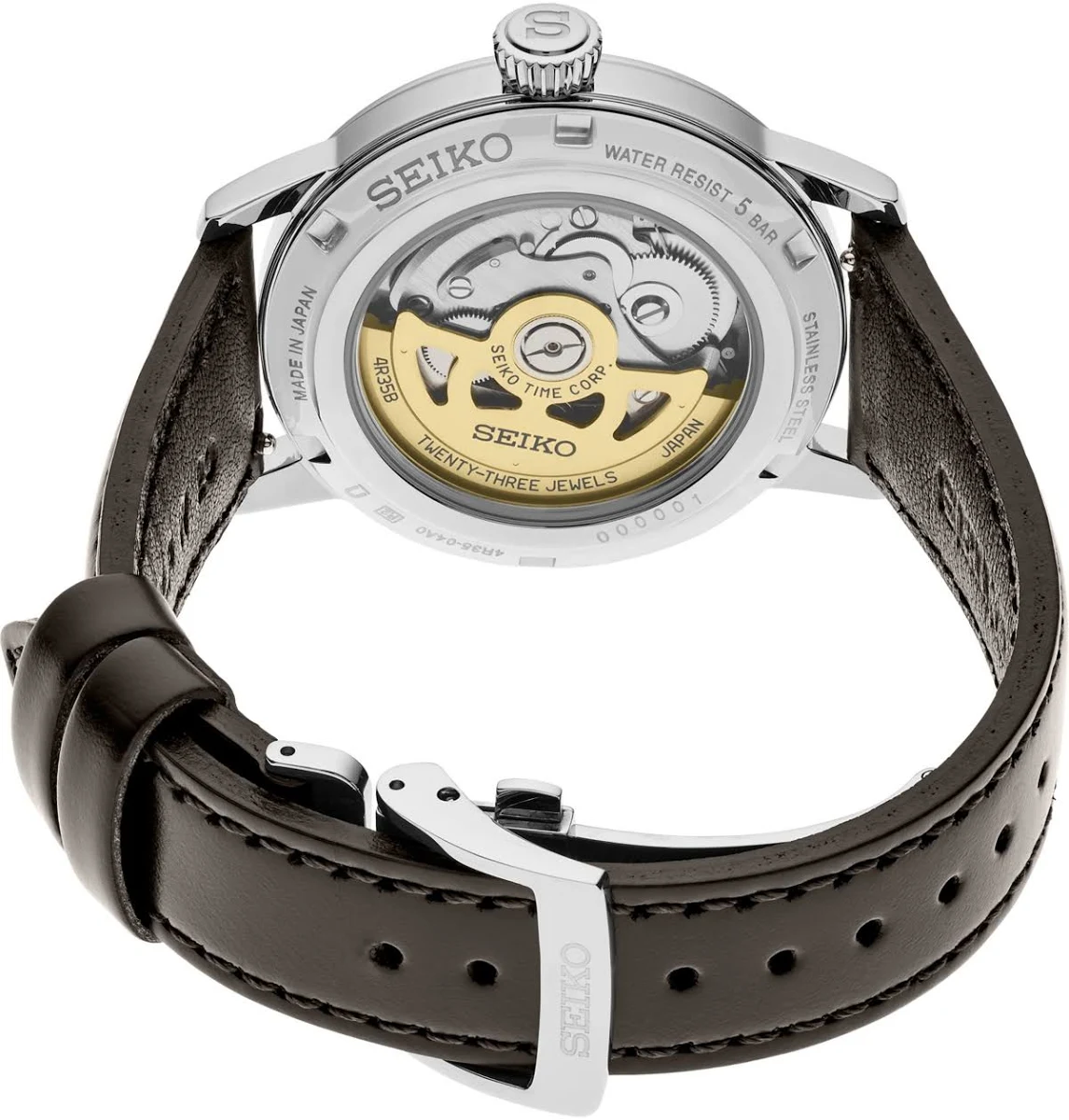 Presage Cocktail Time SS Automatic Brown Dial HCB003
